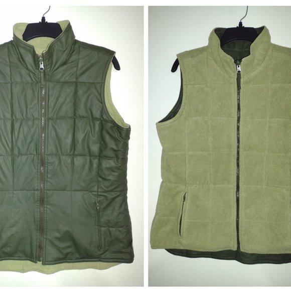 Chaleco revercible  De Invierno Abrigo Sin Mangas Deportivo Para Mujer Talla L - Picture 5 of 8